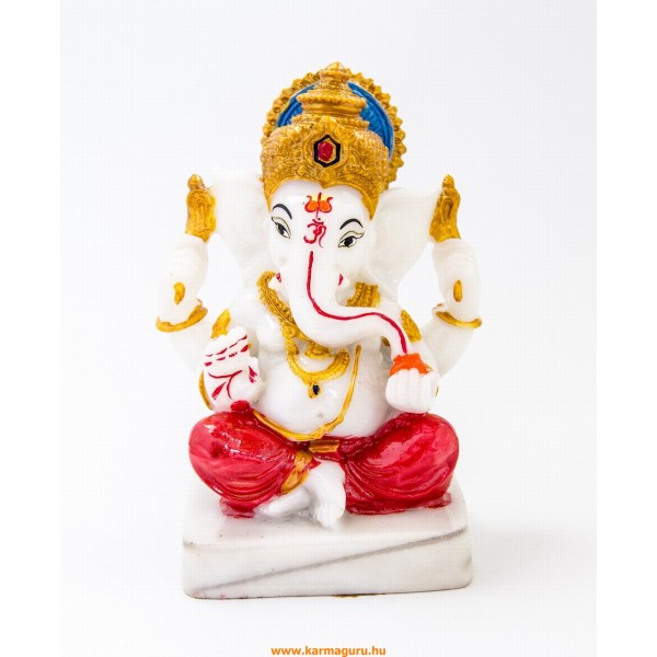 Ganesha színes rezin szobor - 16 cm 