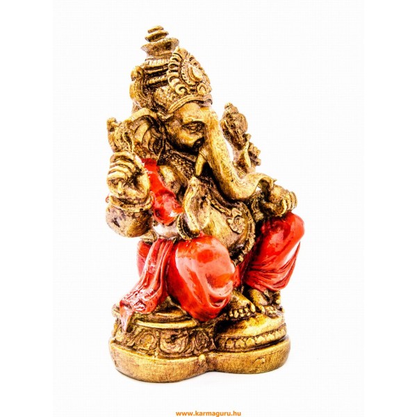 Ganesha színes rezin szobor - 18 cm
