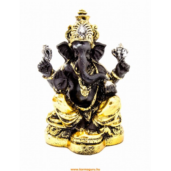 Ganesha színes rezin szobor - 18 cm