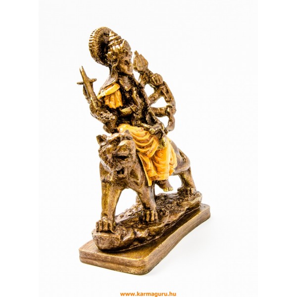 Durga istennő szines rezin szobor - 23 cm