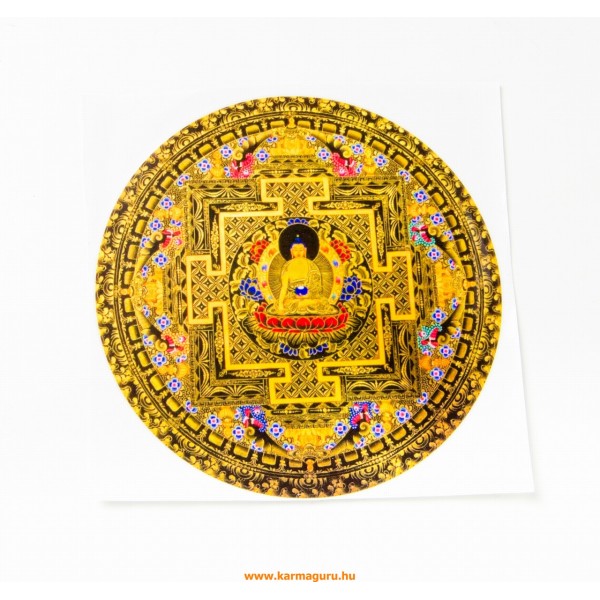 Shakyamuni Buddha mandala kerek matrica, nagy