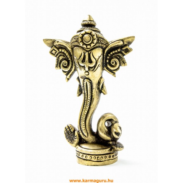 Ganesha absztrakt réz szobor - 12 cm