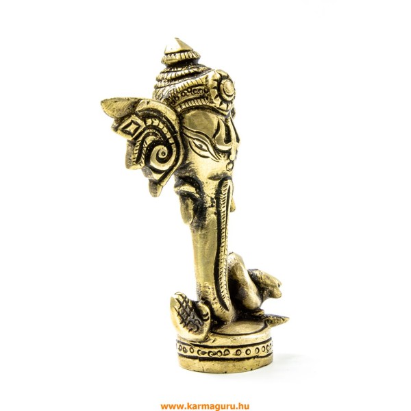Ganesha absztrakt réz szobor - 12 cm