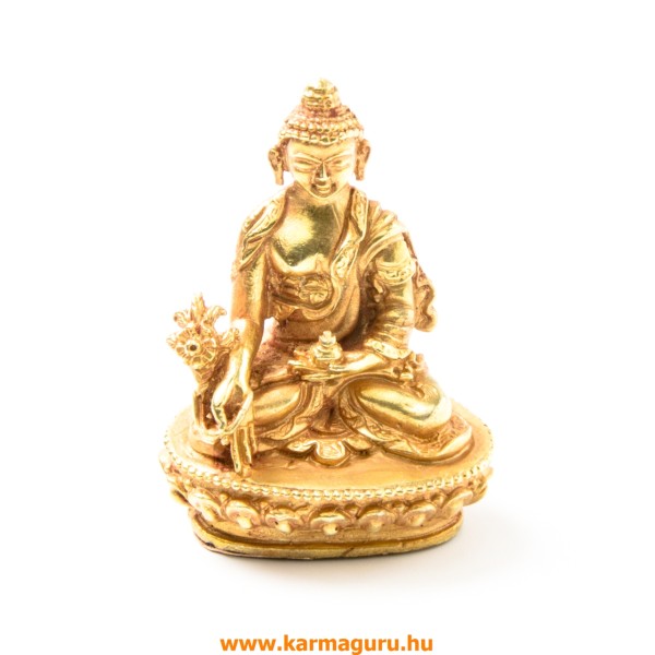 Gyógyító Buddha aranyozott szobor - 5 cm
