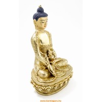Gyógyító Buddha aranyozott szobor - 21 cm