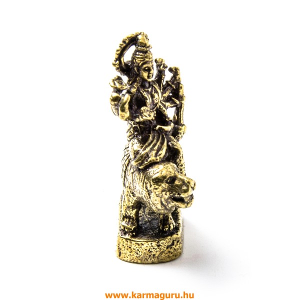 Durga istennő réz mini szobor - 3,5 cm