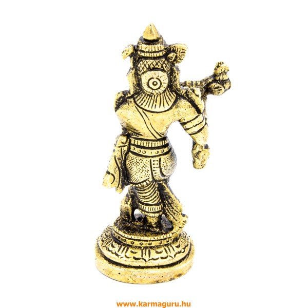 Krishna réz szobor - 10 cm