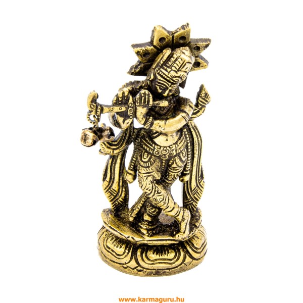 Krishna réz szobor - 11 cm