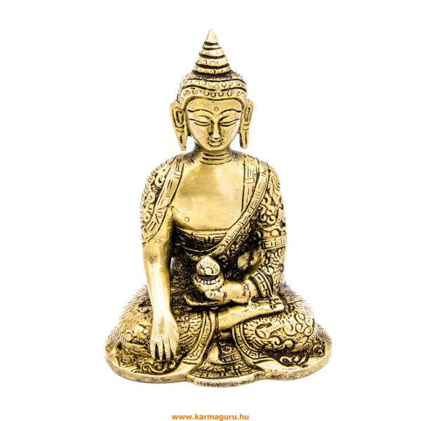 Shakyamuni Buddha szobor réz, alj nélkül -14 cm