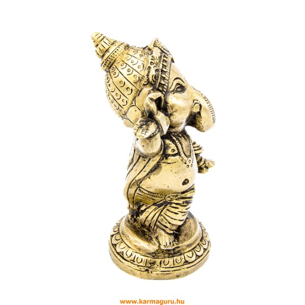 Álló Ganesha réz szobor - 13 cm