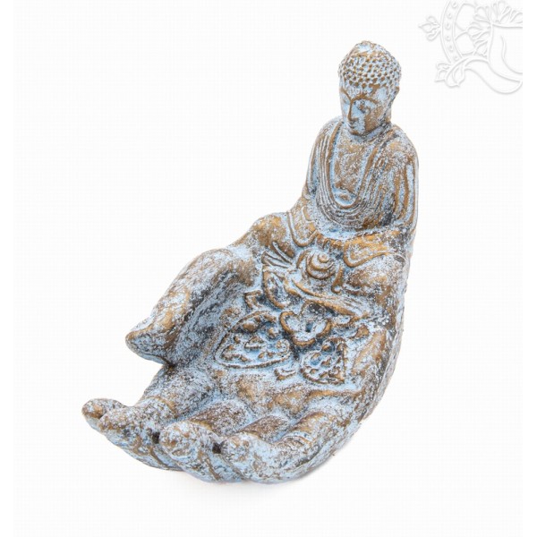 Buddha keze füstölő égető, ülő Buddhával 