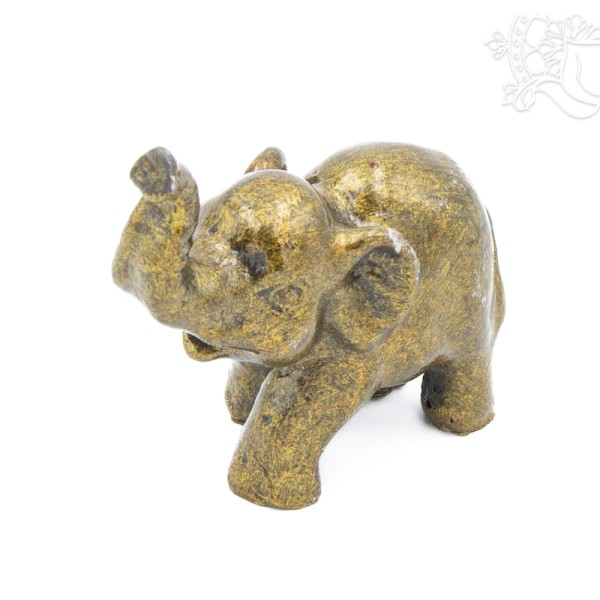 Elefánt színes rezin szobor - 6,5 cm