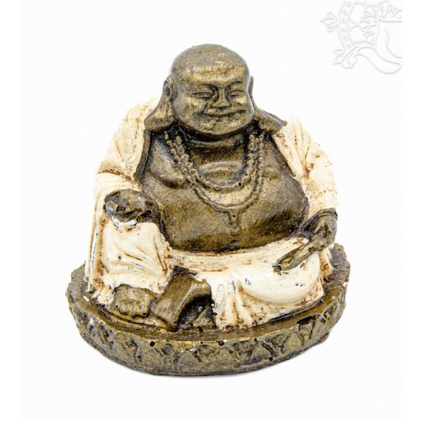 Nevető Buddha színes rezin szobor - 7,5 cm