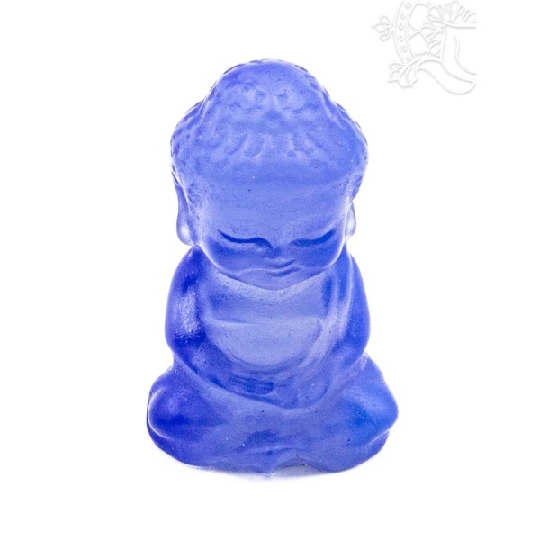 Kis Buddha üveg szobor