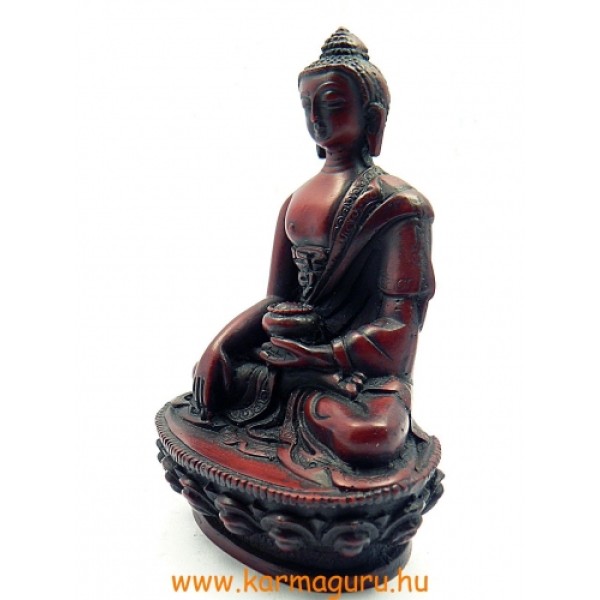Buddha Shakyamuni szobor rezin vörös- 11 cm