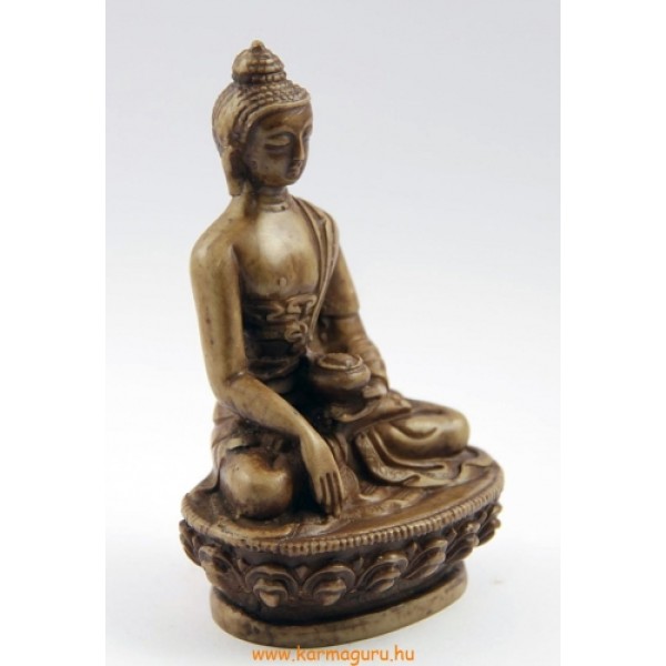 Buddha Shakyamuni szobor rezin csont színű - 11 cm