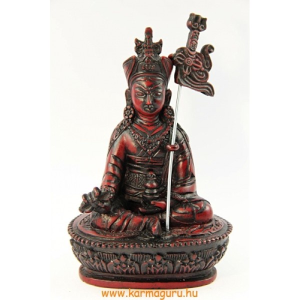 Guru Rinpoche szobor vörös színű - 14 cm