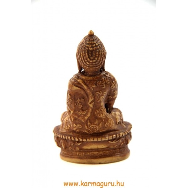 Buddha Shakyamuni szobor rezin csont színű - 9 cm