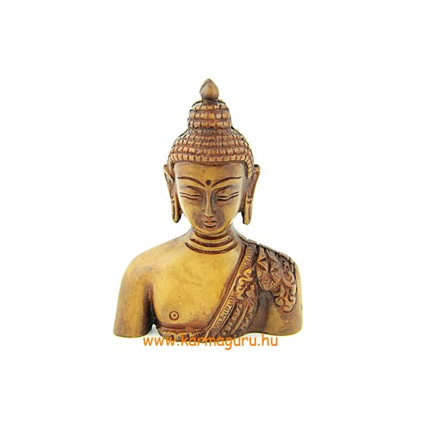 Buddha mellplasztika csont színű - 10 cm