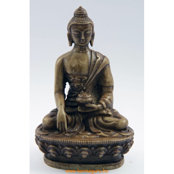 Buddha Shakyamuni szobor rezin csont színű - 11 cm
