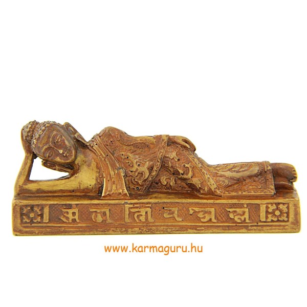Fekvő Buddha csont színű - 11 cm