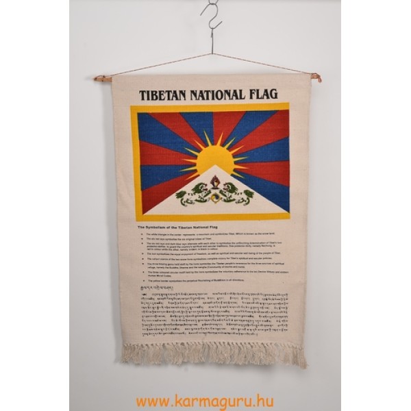 Fali szőnyeg a tibeti zászlóval