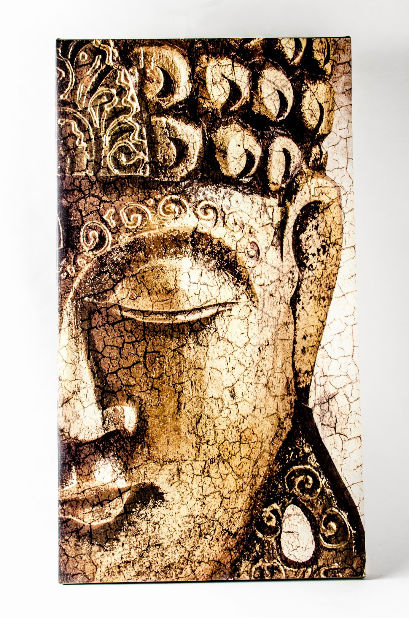 Antik Buddha fej kép választható kivitelben (vászonkép, vakkeretes vászonkép, falmatrica)