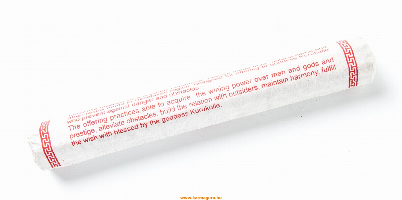Kurukulle füstölő, mártott papírba csomagolva  - bűbáj