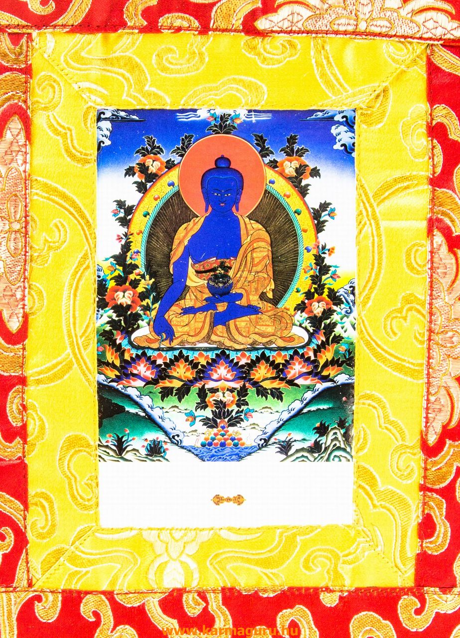 Gyógyító Buddha thanka jellegű falikép