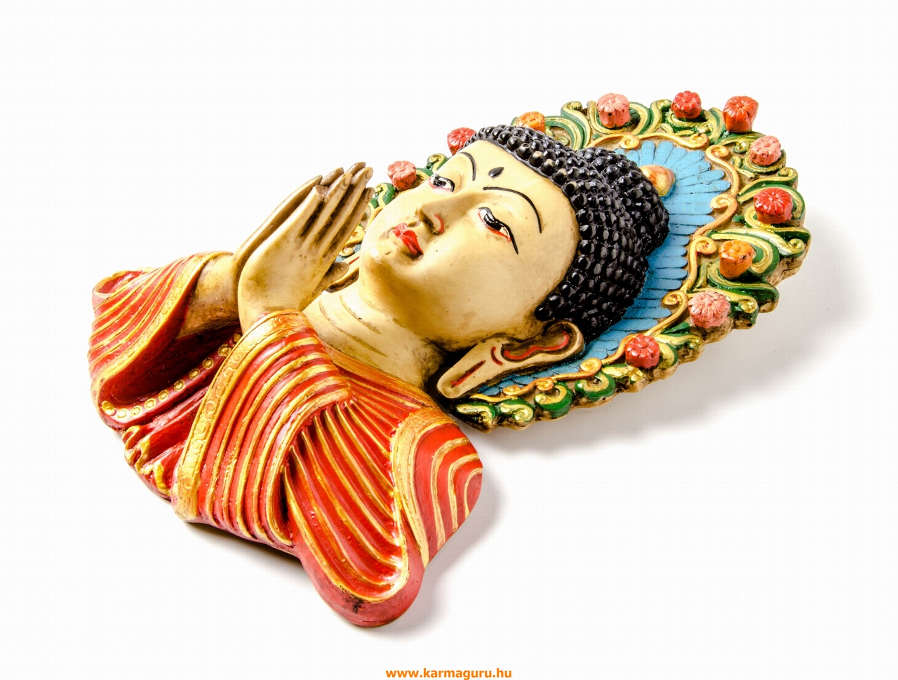 Üdvözlő Buddha maszk - kézzel festett