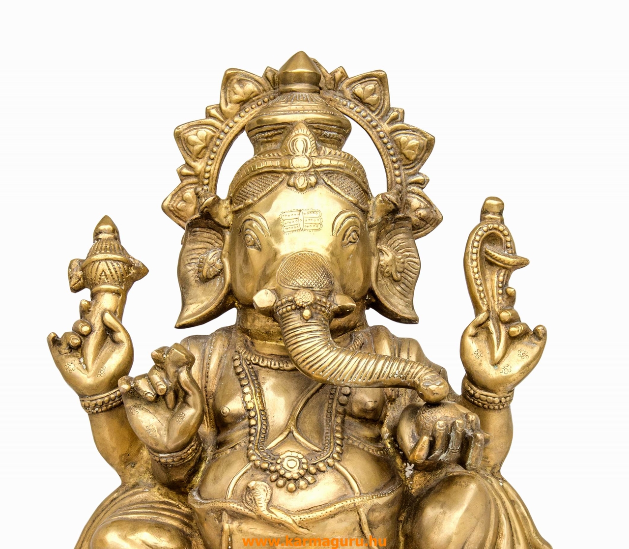 Ganesha hatalmas réz szobor különlegesség - 65 cm