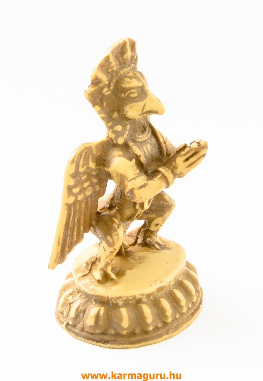 Garuda csont színű, rezin szobor - 11,5 cm