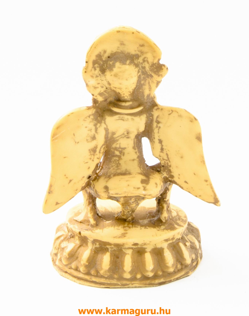Garuda csont színű, rezin szobor - 11,5 cm