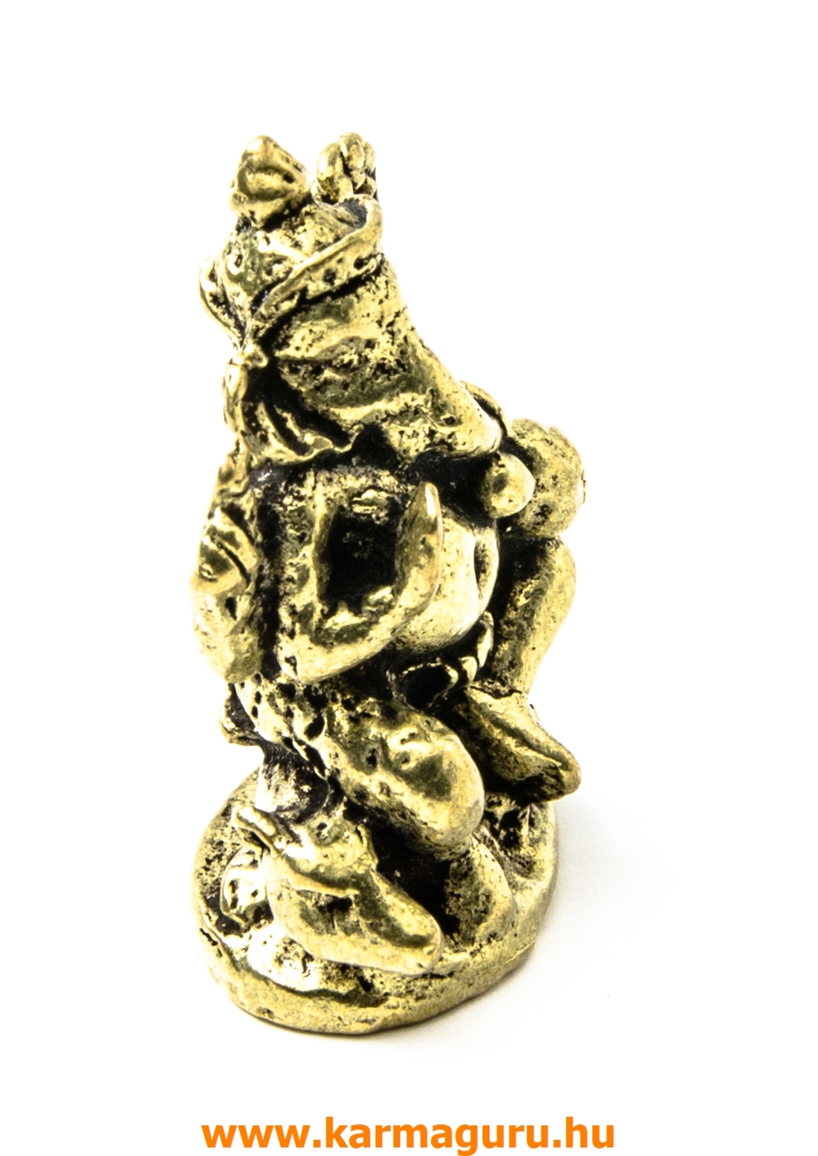 Ganesha réz mini szobor - 3 cm