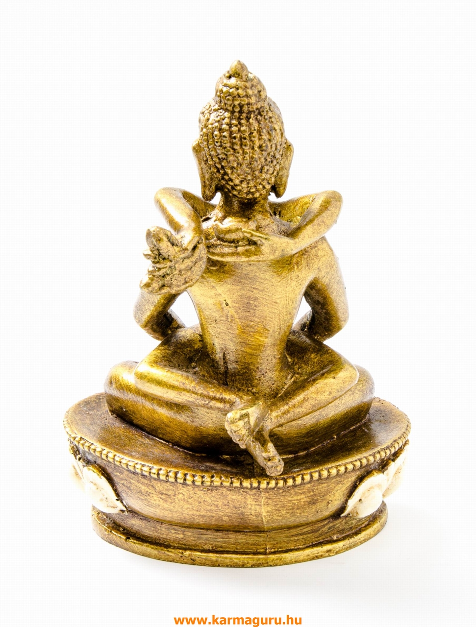 Buddha és Shakti (Samantabhadra) színes rezin szobor - 16 cm