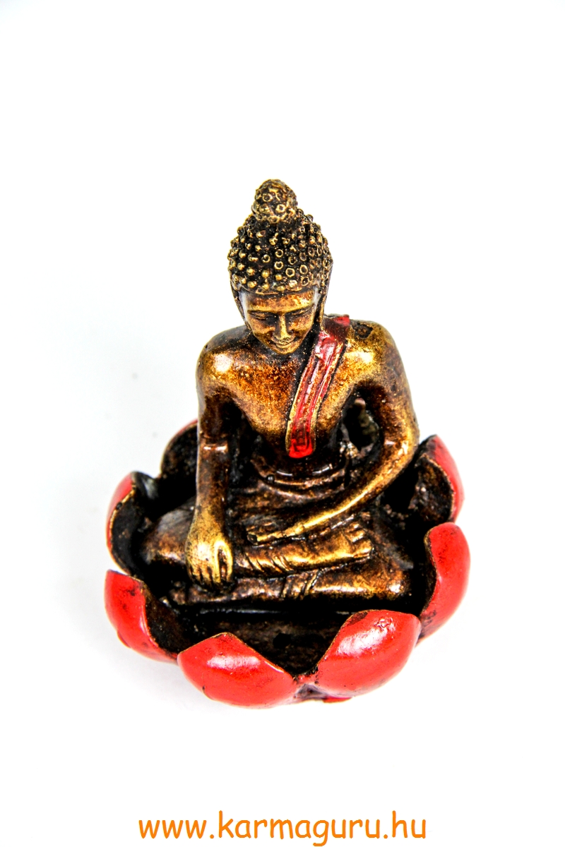 Shakyamuni Buddha lótuszban füstölő égető