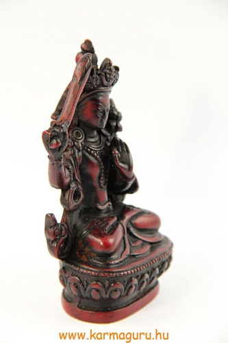 Manjushri szobor  vörös színű - 10 cm
