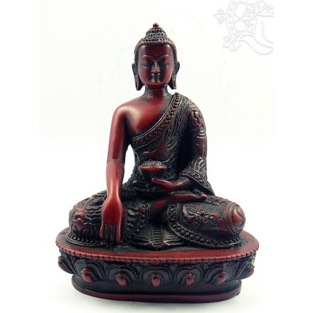 Buddha Shakyamuni szobor rezin vörös - 13,5