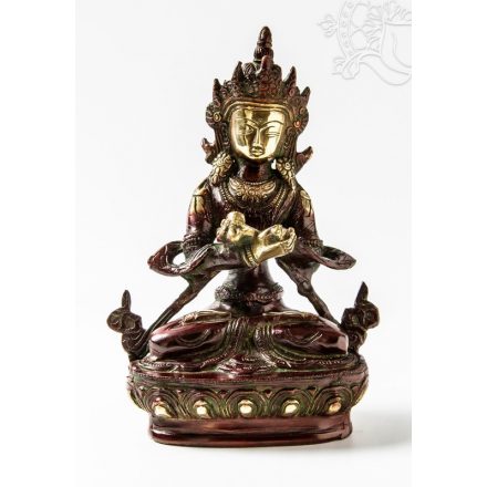 Vajradharma (Dorje Chö) réz szobor, arany-vörös - 20cm