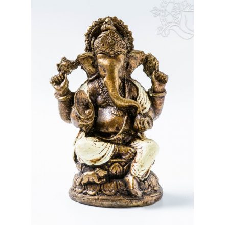 Ganesha színes rezin szobor - 11 cm