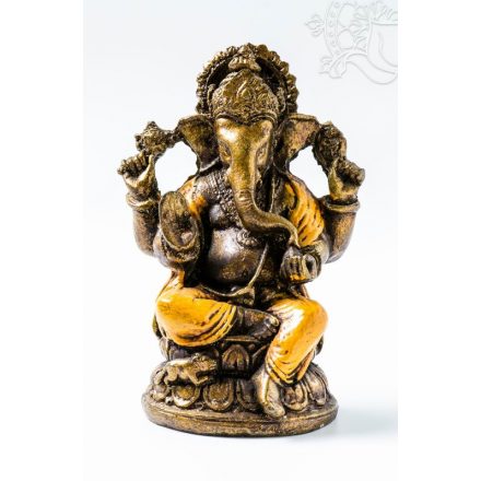 Ganesha színes rezin szobor - 11 cm