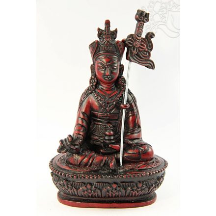 Guru Rinpoche szobor vörös színű - 14 cm