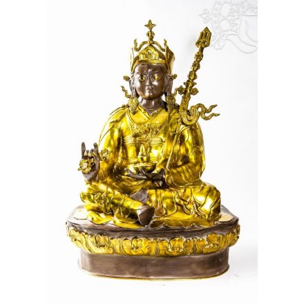 Guru Rinpoche hatalmas réz szobor különlegesség - 85 cm