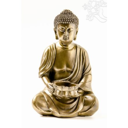 Buddha szobor, mécsestartó - 23 cm