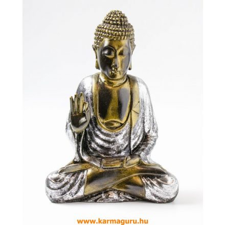 Áldó Buddha színes rezin szobor - 25 cm