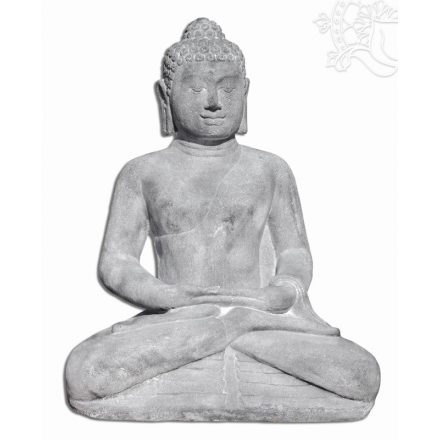 Amitabha Buddha láva kő szobor - 80 cm hatalmas