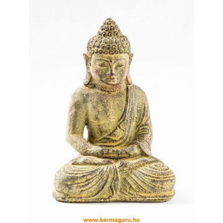 Amitabha Buddha láva kő szobor - 17 cm