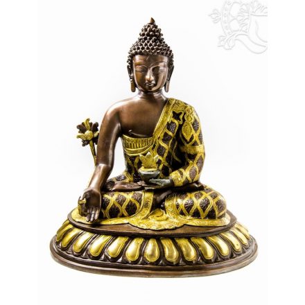 Gyógyító Buddha réz arany-bronz - 55 cm