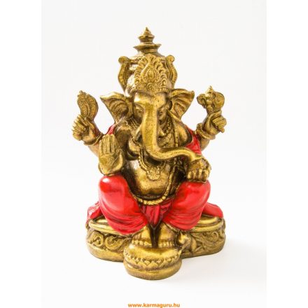 Ganesha színes rezin szobor - 26 cm