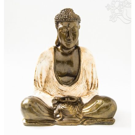 Amitabha Buddha színes rezin szobor - 25 cm